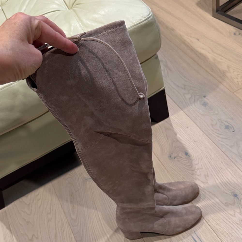 Stuart Weitzman Taupe Heeled Boots